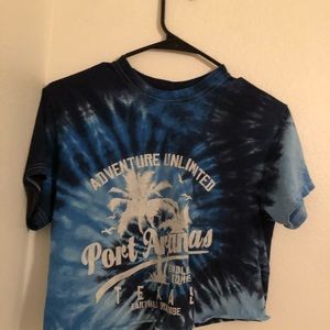 cropped tie dye shirt